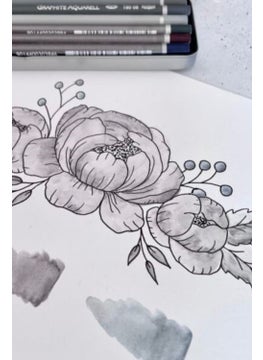 Glance Alex Marker Sketchbook 200GR A5 40YP Cretacolor 6-Piece Aquarell Waterable Brush Sketch Set  - Image 2