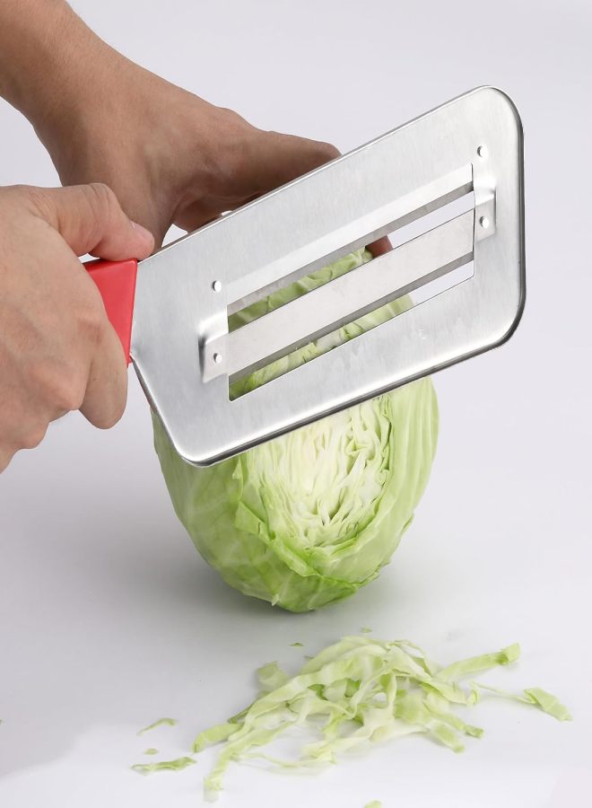 Double-blade planer multi-function vegetable cutter, black + red 2PCS - Image 2
