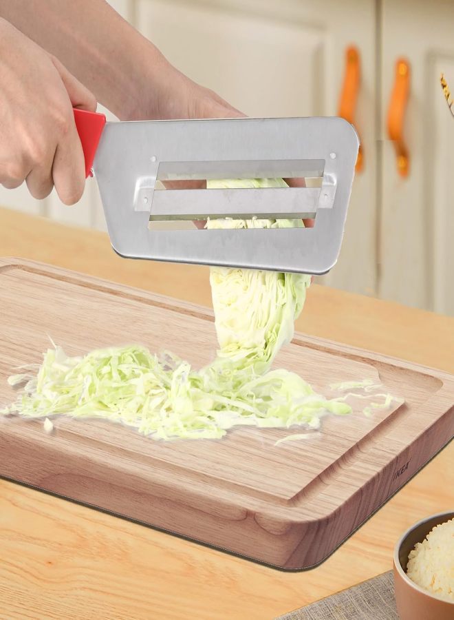 Double-blade planer multi-function vegetable cutter, black + red 2PCS - Image 3