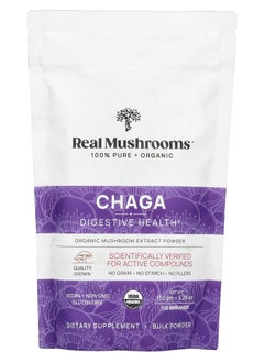 Real Mushrooms Chaga Organic Mushroom Extract Powder 5.29 oz (150 gm) 