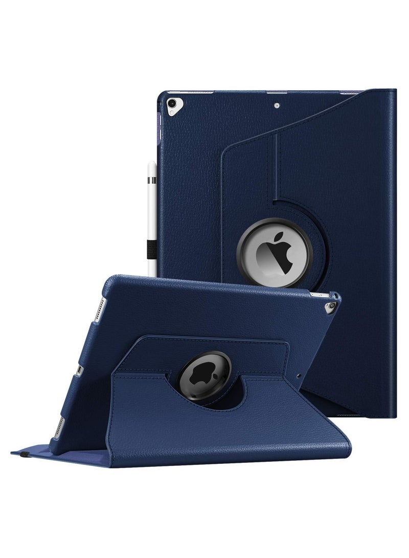 DUSALA 360 Degree Rotating Stand Auto Sleep Wake Folio Leather Smart Cover for iPad Pro 12.9 (2015-2017) - Image 1