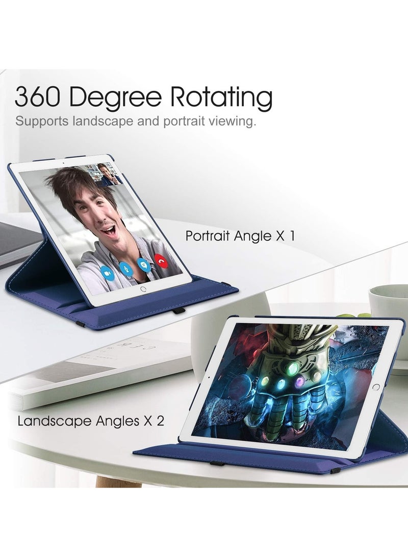 DUSALA 360 Degree Rotating Stand Auto Sleep Wake Folio Leather Smart Cover for iPad Pro 12.9 (2015-2017) - Image 4