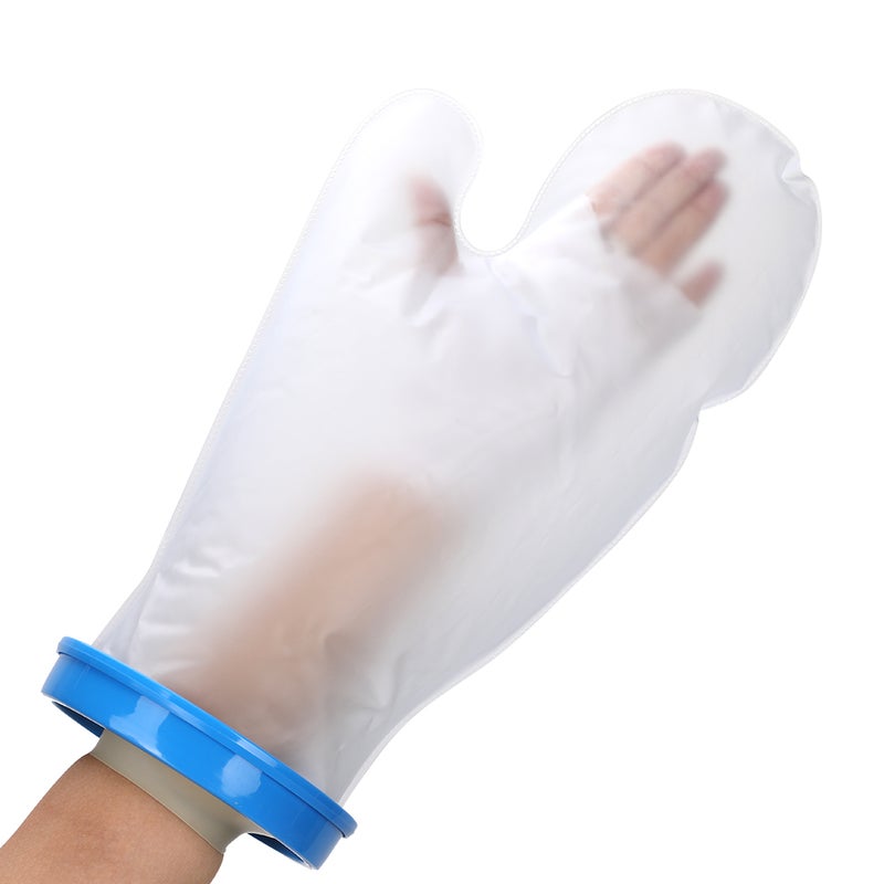 Cast Protector 54.5x22.5x15.5cm Blue PP Ring & Super Elastic Silicone Waterproof Ring - Superior Waterproof Fit Cast Cover for Adult Arm Injury Protection - Image 1