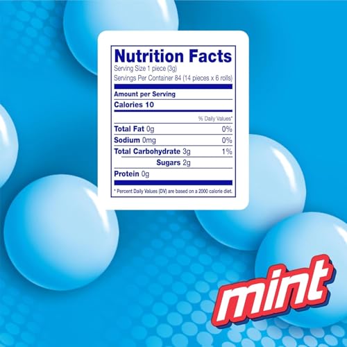 Mentos Chewy Mint Candy Roll Mint Candies 14 Pieces Per Roll 15 Count Party Pack - Image 5