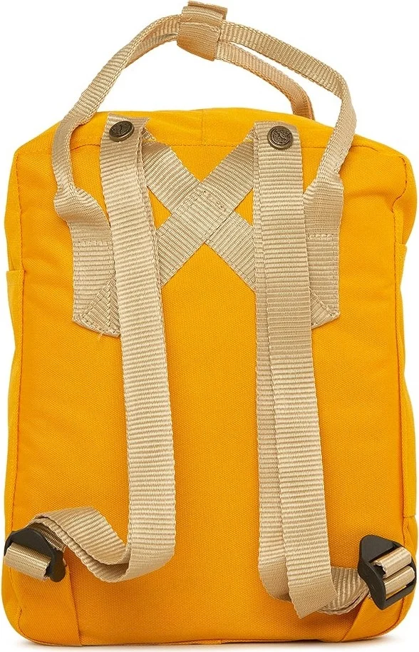 Bagmori Yellow Square Mini Backpack with Adjustable Strap