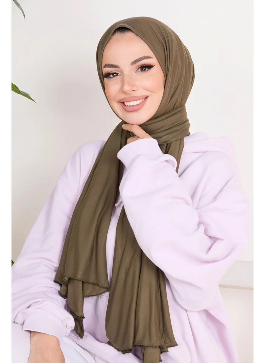Tofisa 23353-KHAKI Combed Cotton Shawl