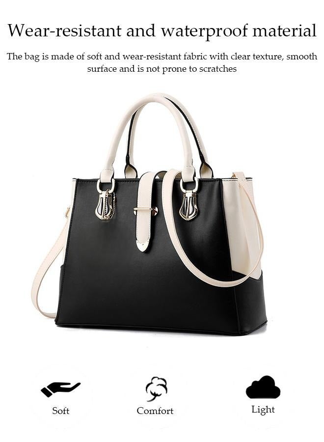 DUNISO Women's Handbag，Portable Large Capacity Shoulder Bag，PU Leather Tote Messenger Bag，Crossbody Bag with Top Handle，Equipped with Adjustable Shoulder Straps，Durable and Sturdy，Suitable for Shopping, Traveling, and Dating  - Image 5