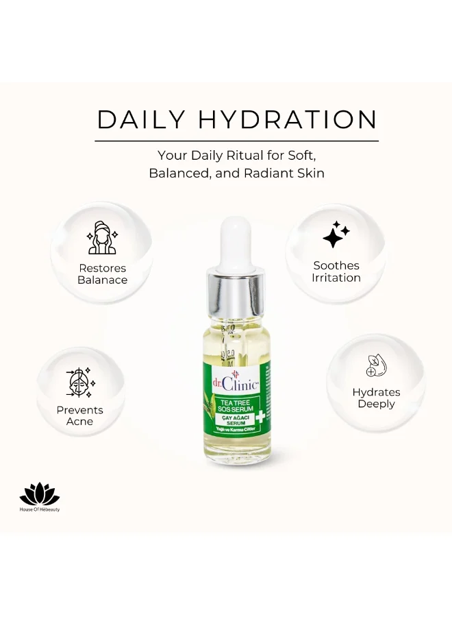 dr.Clinic DR. CLINIC | Tea Tree Cream for Acne-Prone Skin | Fast-Absorbing Daily Moisturizer | Enriched with Tea Tree Extract & Prebiotics | For Oily & Problematic Skin | 50 ml