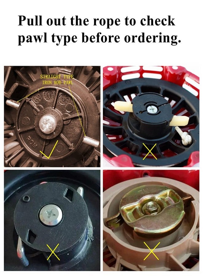 YAMAKATO Pull Start Assembly for Generac Generator 196cc 212cc 208cc GP3250 GP3300 0J08074SRV 0J08071SRV Pull Cord Rope Recoil Starter - Image 2