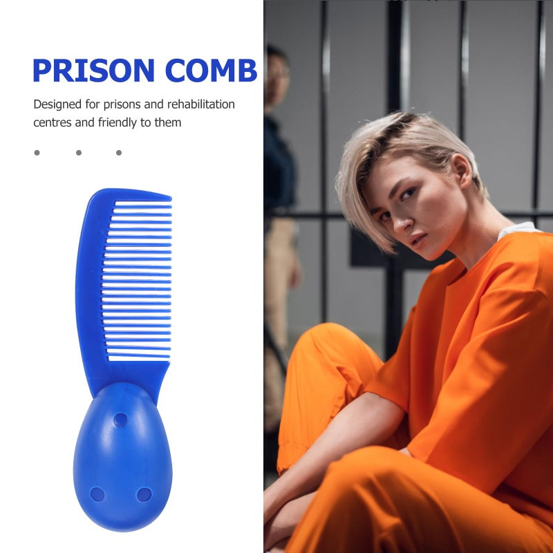 3 Pcs Short Handle Detangling Hair Combs Travel Size Black Bulk Set - Image 4