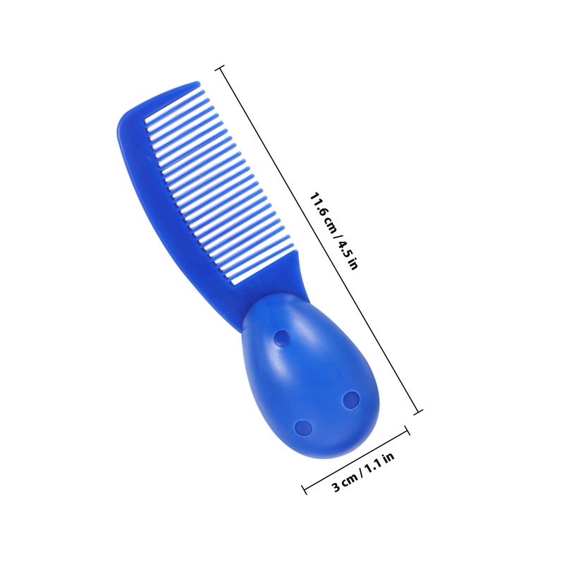 3 Pcs Short Handle Detangling Hair Combs Travel Size Black Bulk Set - Image 3