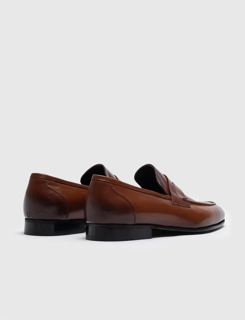 Cabani Leather Tan Belted Men's Classic Shoes