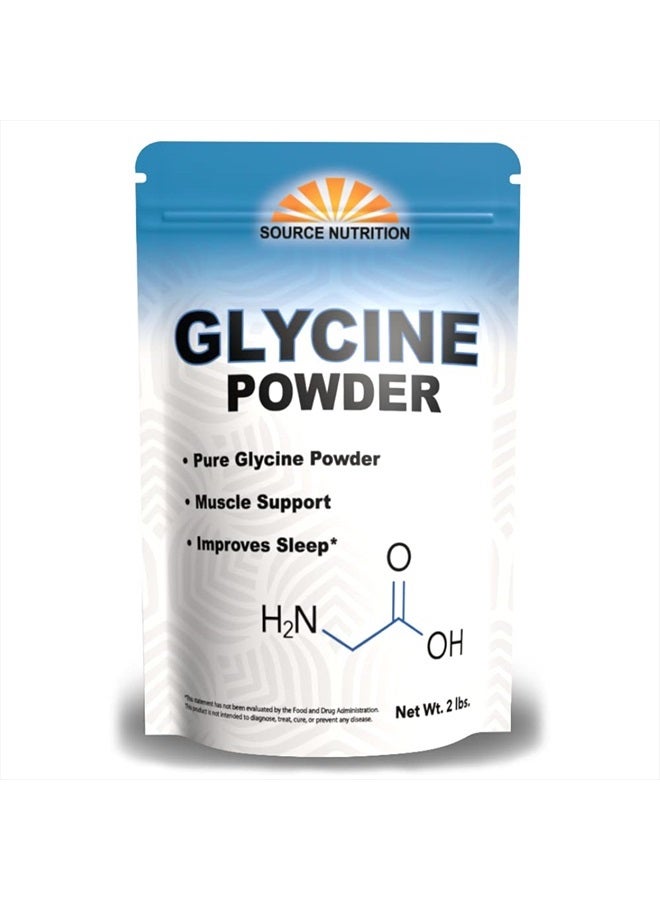TradeKing 100% Pure Glycine Powder | 2 Pounds | Promotes Restful Sleep, Muscle Energy and Strength, Memory and Cognition Support (Resealable Bag) - Image 1