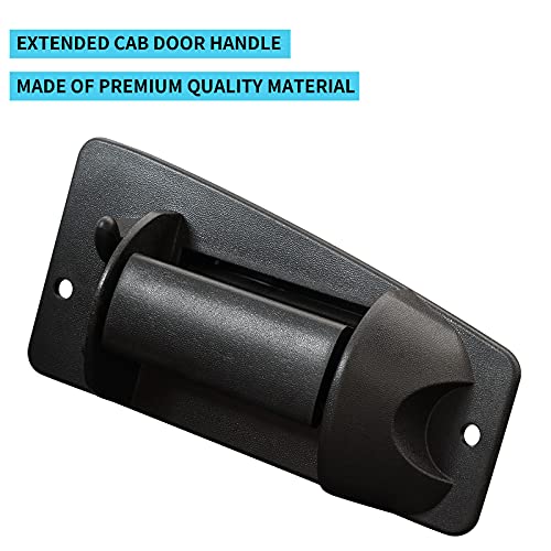 MuHize Right Rear Door Handle for 1999-2007 Chevy Silverado & GMC Sierra Extended Cab - Passenger Side Door Handles Direct Fit Replacement Handle (Black) - Image 4