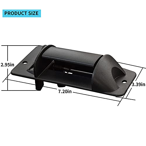 MuHize Right Rear Door Handle for 1999-2007 Chevy Silverado & GMC Sierra Extended Cab - Passenger Side Door Handles Direct Fit Replacement Handle (Black) - Image 5