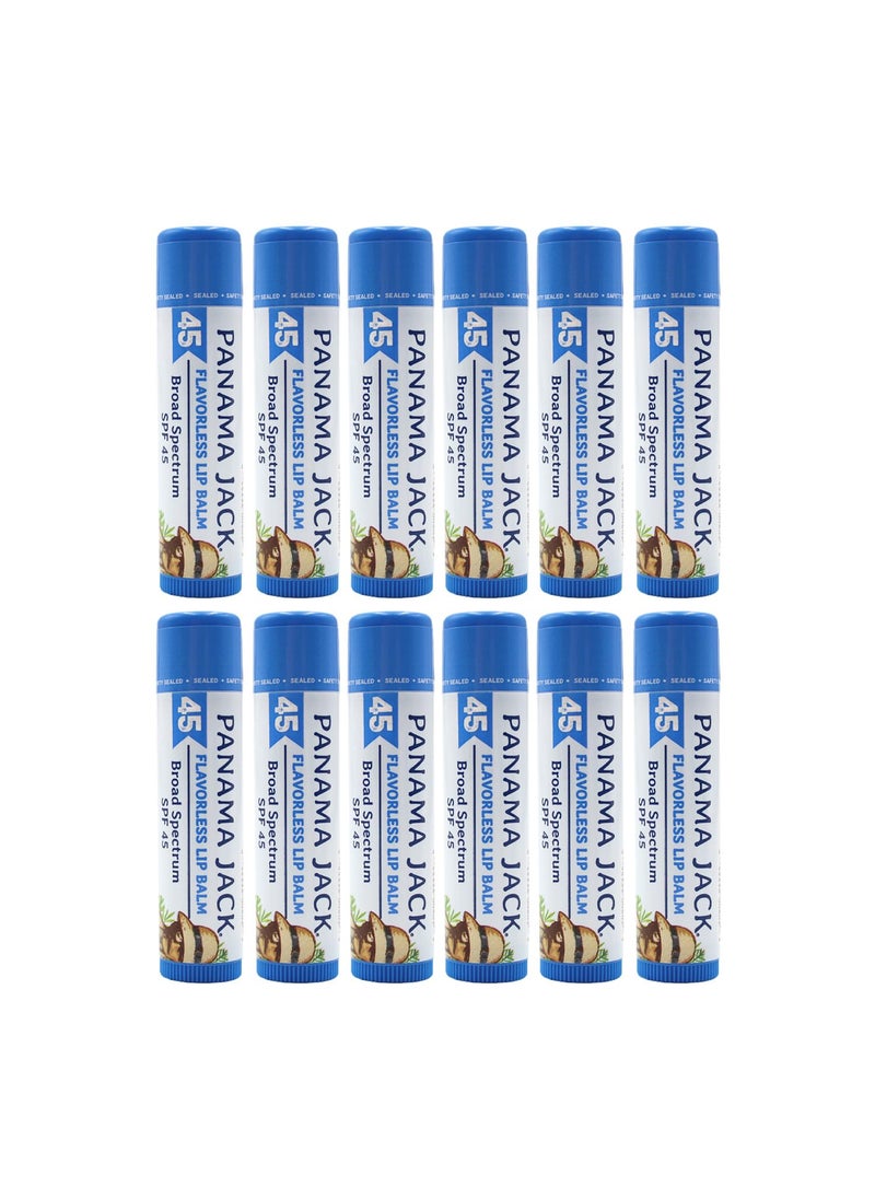 panama jack - Panama Jack Sunscreen Lip Balm  SPF 45 Broad Spectrum UVAUVB Sunscreen Protection Prevents  Soothes Dry Chapped Lips - Image 1
