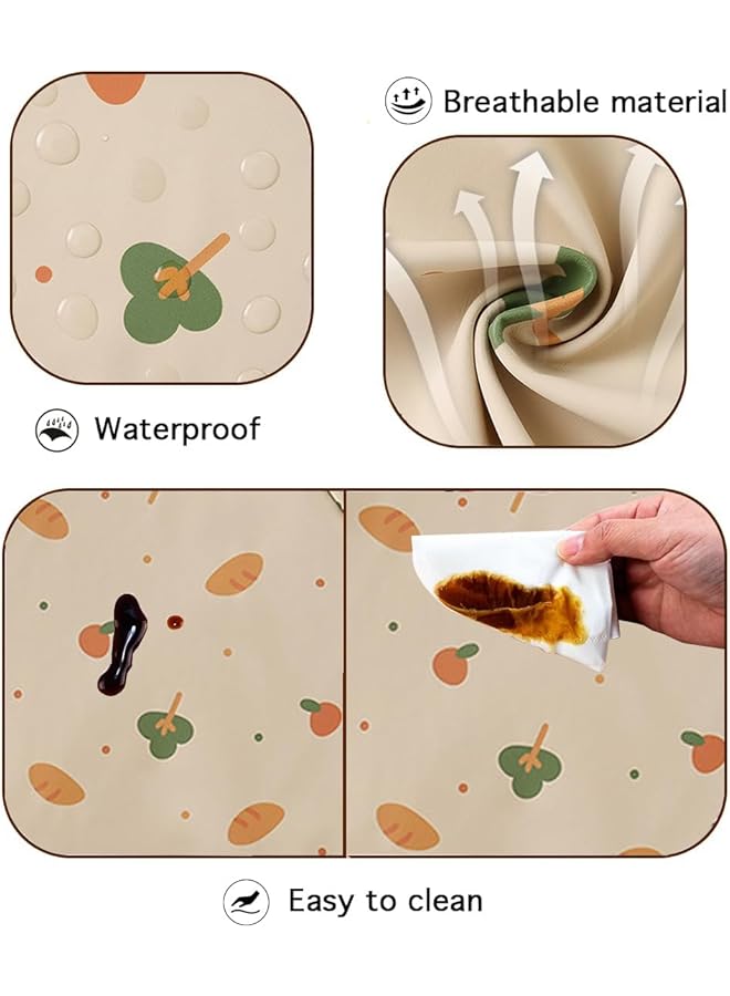 يو-هومي مريلة بأكمام طويلة، مريلة للأطفال للتغذية والتسنين، مريلة مقاومة للماء للأطفال الصغار، مريلة بأكمام كاملة، مريلة للأطفال لتناول الطعام للأولاد والبنات مع جيب لالتقاط الطعام، سهلة التنظيف وقابلة للغسل - Image 2