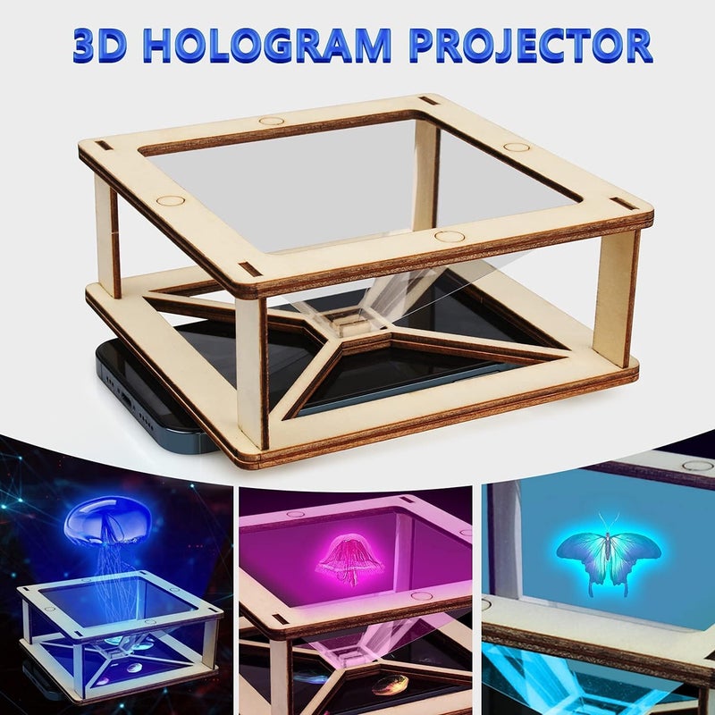 KASTWAVE 6 in 1 STEM Kits for Kids, Science Building Educational Experiment Projects 8-12, 3D Wooden Puzzles Crafts, Woodworking Model Kit, STEM Crafts for Girls Age 6 7 8 9 10 11 12 14 Year Old - Image 4