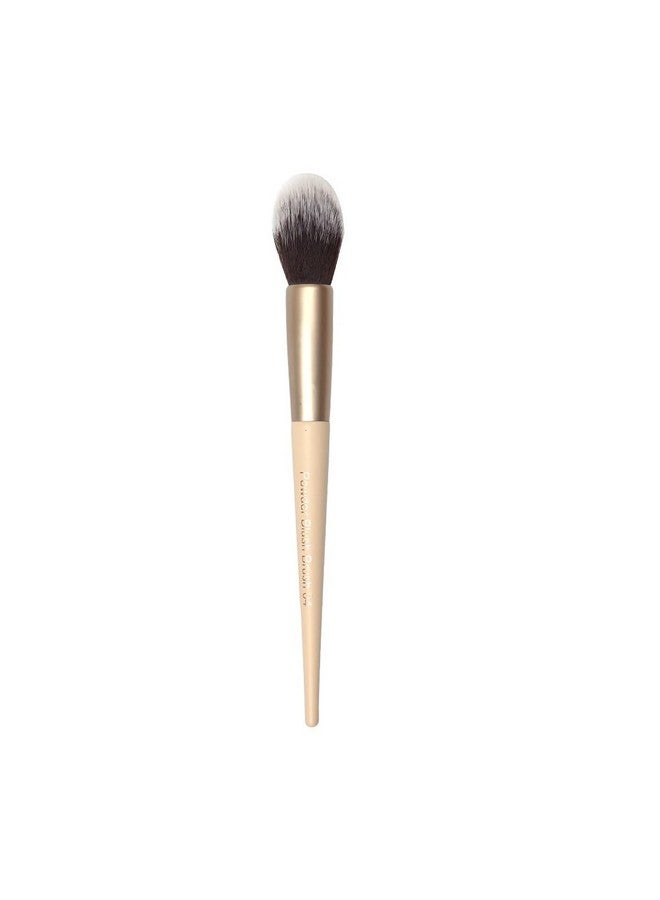 Milagro Beauty Powder Blush Brush 04, Precise Dome Shaped For Precise Application | Soft Vegan Synthetic Bristles | Easy Grip Wooden Handle & Metal Ferrule | Ideal For Flawless Blush, Bronzer, Powder Application - Image 1