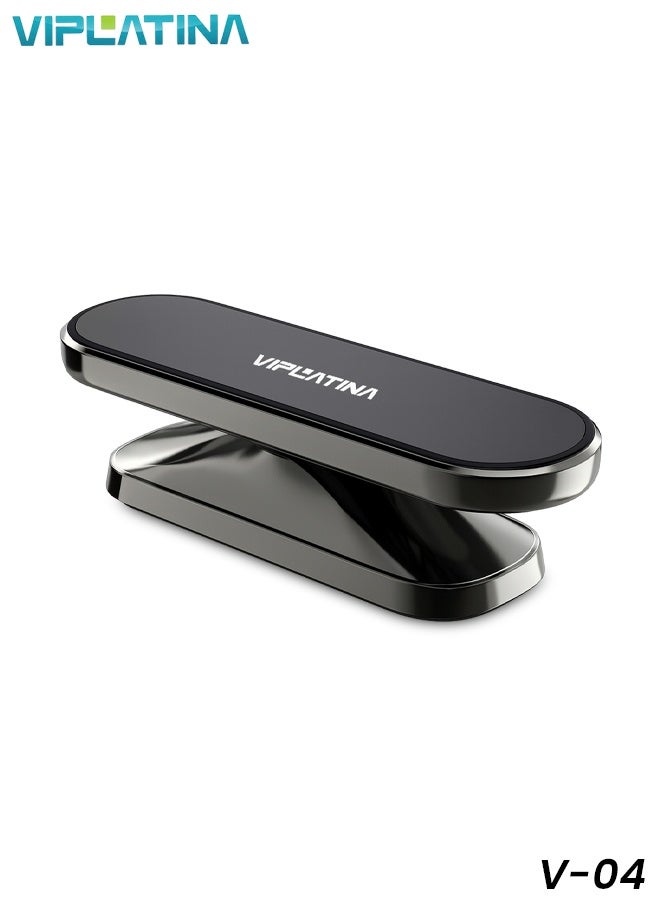 VIPLATINA 360° Rotating Magnetic Car Phone Holder – Zinc Alloy Dashboard Mount, Strong Magnets, Anti-Slip, One-Hand Operation, Universal Smartphone Compatibility - Image 1