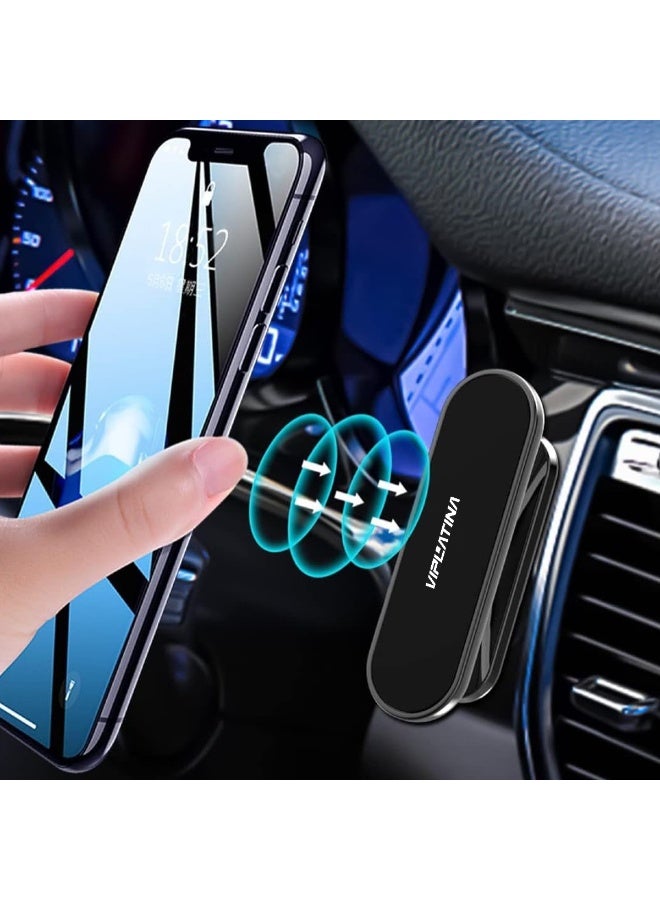 VIPLATINA 360° Rotating Magnetic Car Phone Holder – Zinc Alloy Dashboard Mount, Strong Magnets, Anti-Slip, One-Hand Operation, Universal Smartphone Compatibility - Image 2