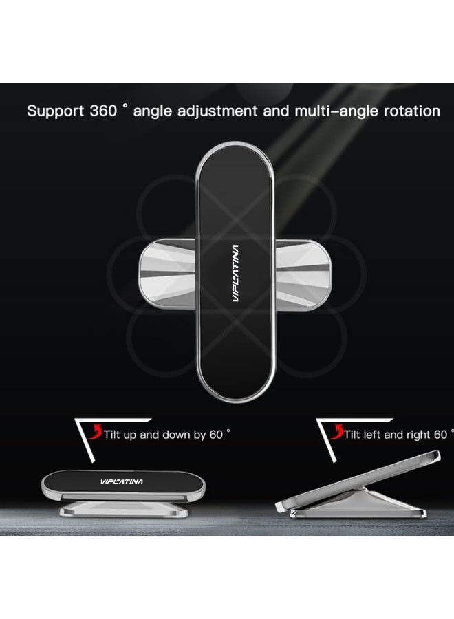 VIPLATINA 360° Rotating Magnetic Car Phone Holder – Zinc Alloy Dashboard Mount, Strong Magnets, Anti-Slip, One-Hand Operation, Universal Smartphone Compatibility - Image 4