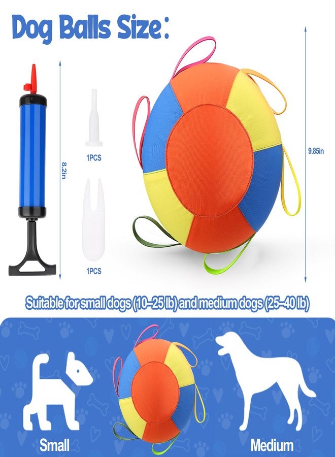 AIERSA Herding Ball for Dogs,9.85 in Tug of War Dog Toy with Handles for Outdoor Play,Dog Soccer Ball Toy&Training Toy Balls for Australian Shepherd,Interactive Toy Balls for Small&Medium Dogs - Image 3