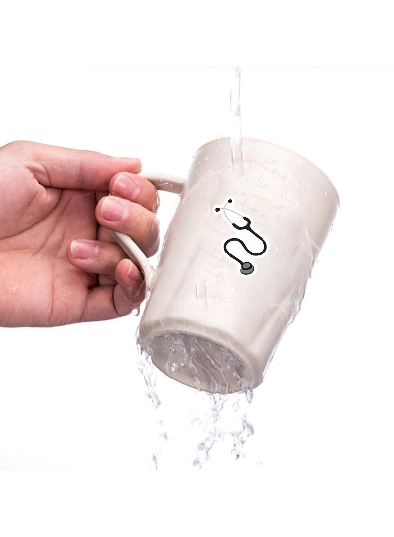 قوس قزح أورينبو 50 قطعة من ملصقات معدات العلوم الطبية، ملصقات فينيل مقاومة للماء لسماعة الطبيب والممرضة، ملصقات تشريح أعضاء جسم الإنسان، ملصقات لزجاجات المياه، والكمبيوتر المحمول، والأمتعة، والكوب، والكمبيوتر، والهاتف المحمول، ولوح التزلج - Image 5