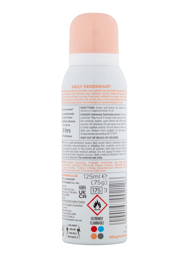 Femfresh daily freshness deodorant 125ml - Image 2