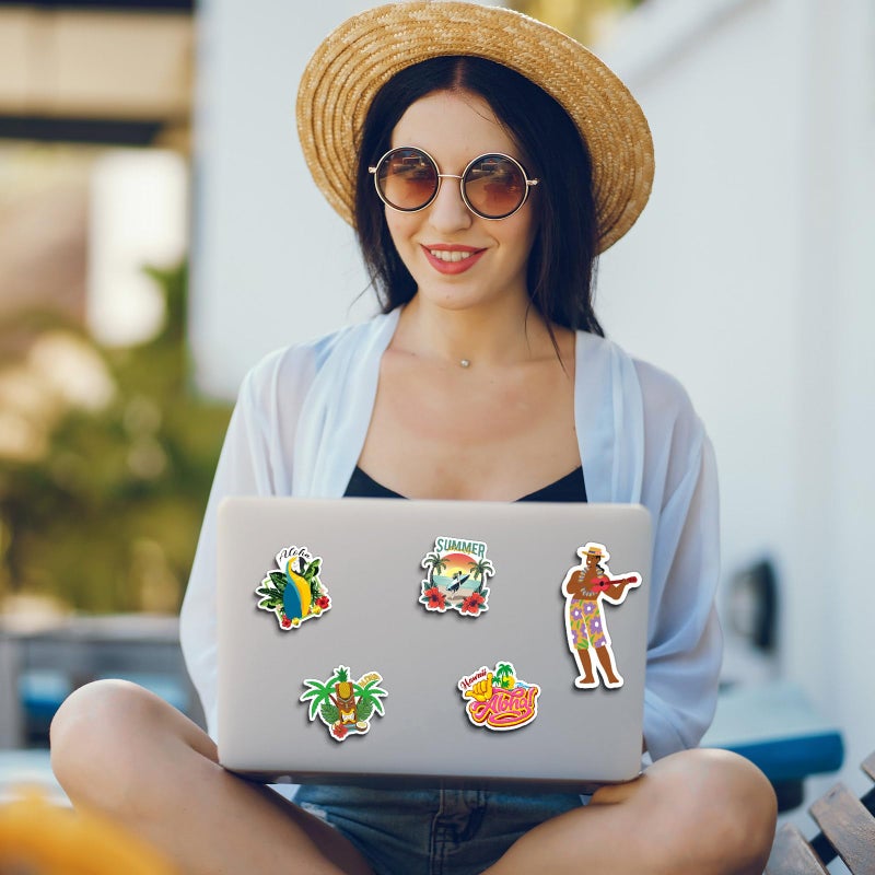 Konohan 30 Pcs Hawaii Souvenirs Gifts Hawaii Magnet for Refrigerator City Magnetic Refrigerator Stickers for Home Decoration - Image 5