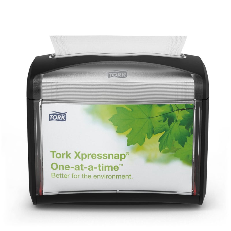 Tork Xpressnap Napkin Dispenser Black N4 Compatible Signature Range 4Pack 6232100