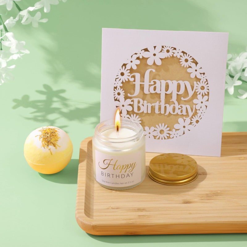 FAJAO Birthday Gifts For Women, Teen Girl, Her, Happy Birthday Gift Box For Girl, Daughter, Women, Sister,Friends, Cute Daisy Aesthetic Glass Cups Gift Set 8pcs - Image 5