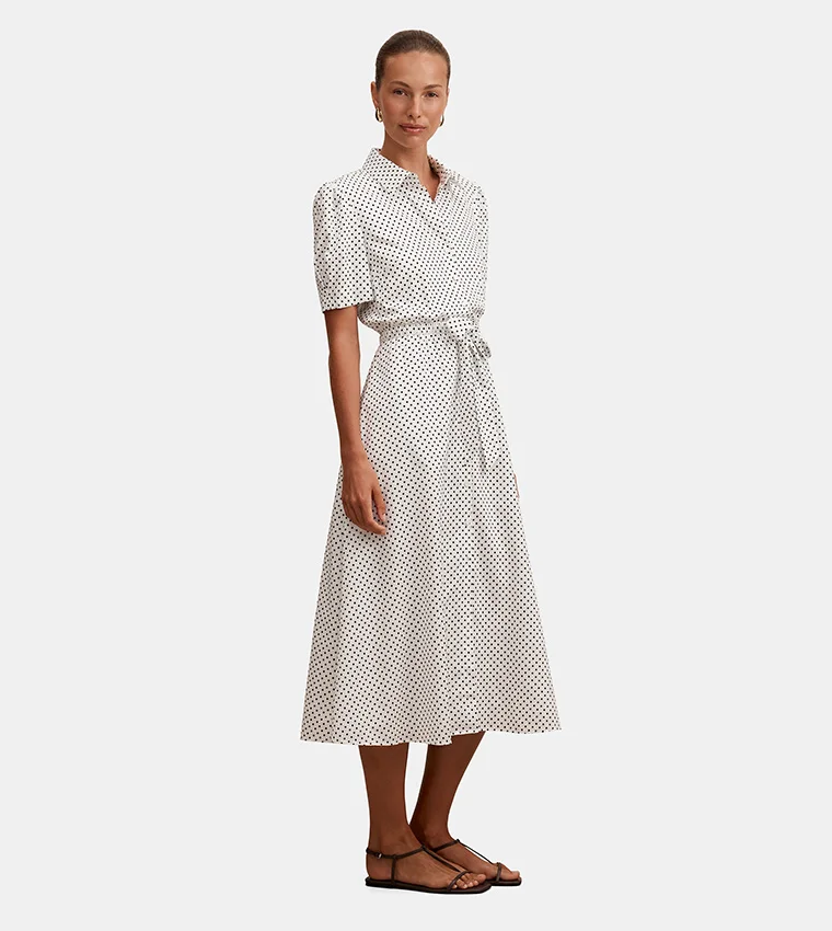 فورايفر نيو Harper Draw Cord Midi Dress