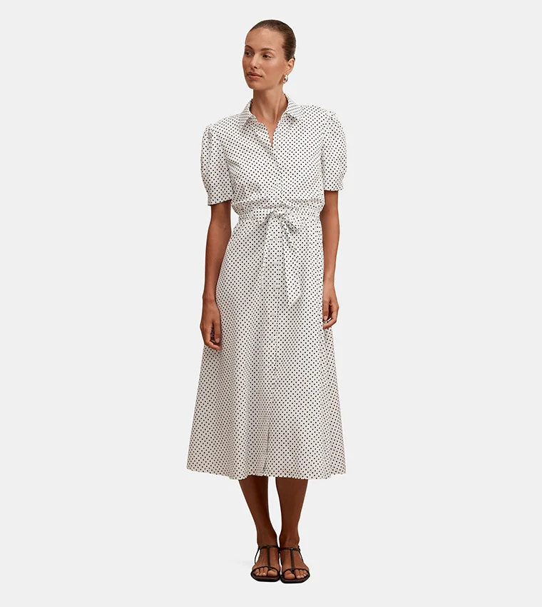 فورايفر نيو Harper Draw Cord Midi Dress