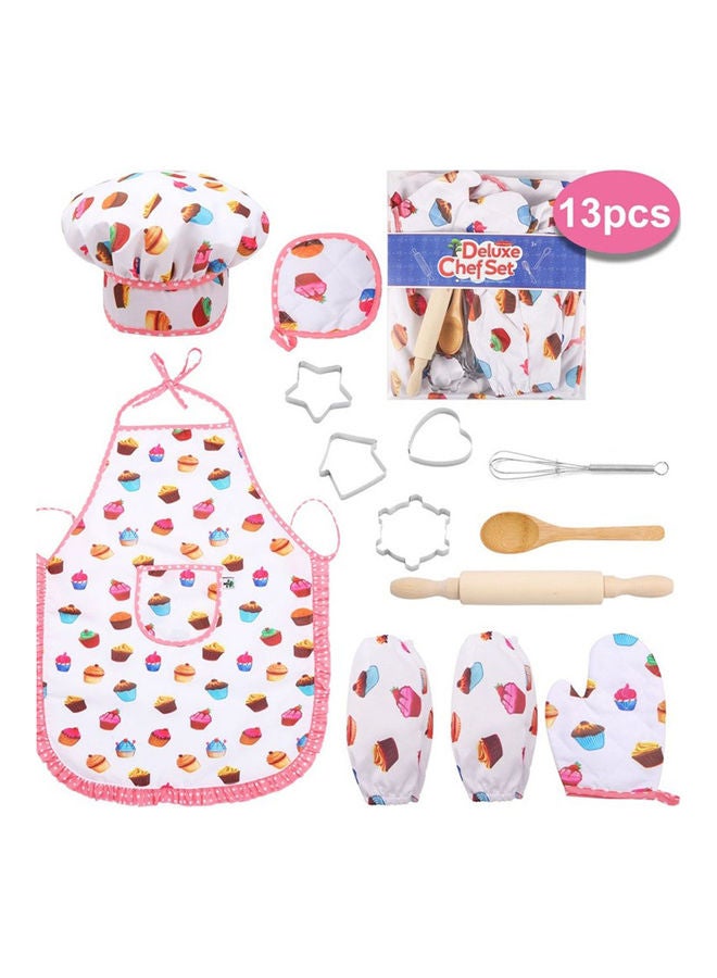 Loquat Kids Cooking And Baking Apron With Hat - Image 2