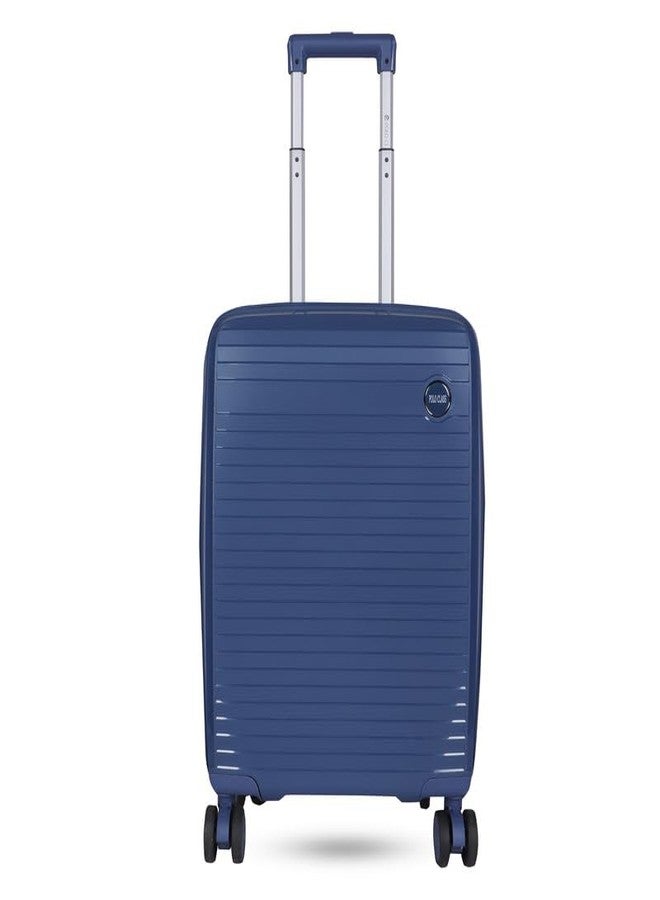 Polo Class 20-Inch Trolley Bag | Expandable Hardshell Luggage | Polypropylene Material | 360-Degree Rotating Wheels, Number Lock & Securitec Zipper - Blue - Image 1