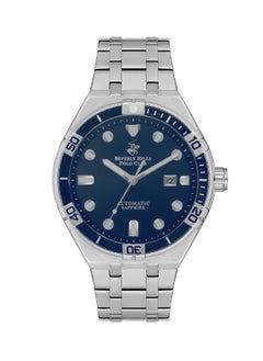 BEVERLY HILLS POLO CLUB Beverly Hills Polo Club Men Automatic Display Watch & Metal Strap Silver  - Image 1