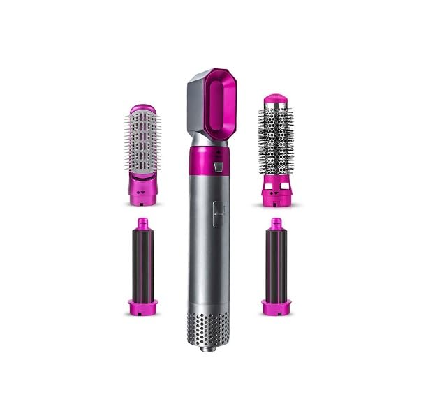 Drumstone Drumstone 15 Years Warranty 5 In 1 Hair Dryer Air Brush Styler And Volumizer Hair Straightener Curler Comb 5In1 Hot Air Brush Transformation Ck13 1000 Watts Multicolour - Image 2