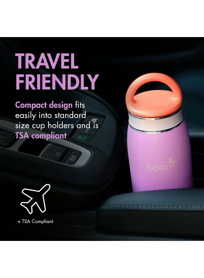Boon Frosh Portable Breast Milk Chiller Stainless Steel Cooler and Storage Container Purple Keeps Milk Cold for up to 17 Hours - Image 5