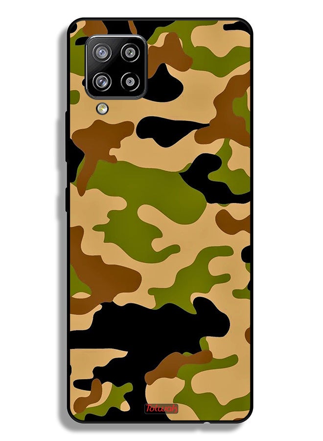 Tolwak Samsung Galaxy M42 5G Protective Case Cover Camouflage Abstract Digital Pattern - Image 1