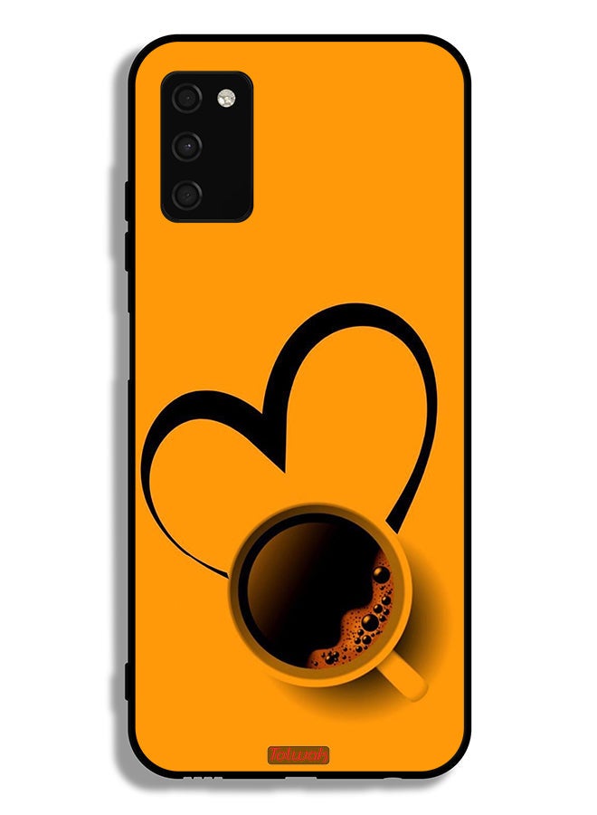 Tolwak Samsung Galaxy A02s Protective Case Cover Coffee Cup Art - Image 1