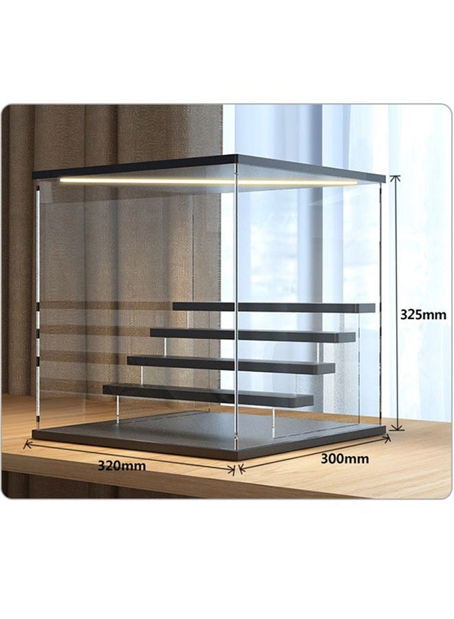 عام أعمى مربع تخزين الرف ، فقاعة مارت ، الاكريليك عرض مربع ، الإضاءة مربع الشكل ، شفافة العصرية اللعب ليغو عرض الرف ، يمكن وضع 30 أرقام صغيرة - Image 2