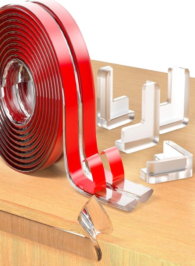 Bitnex واقي حواف سيليكون من Bitnex، واقيات زوايا لحماية الأطفال بأربع زوايا، واقي زوايا، واقي زوايا الأثاث وحواف أمان للحواف الحادة، مناسب للمكاتب والطاولات والأسرة، غطاء أمان - Image 1