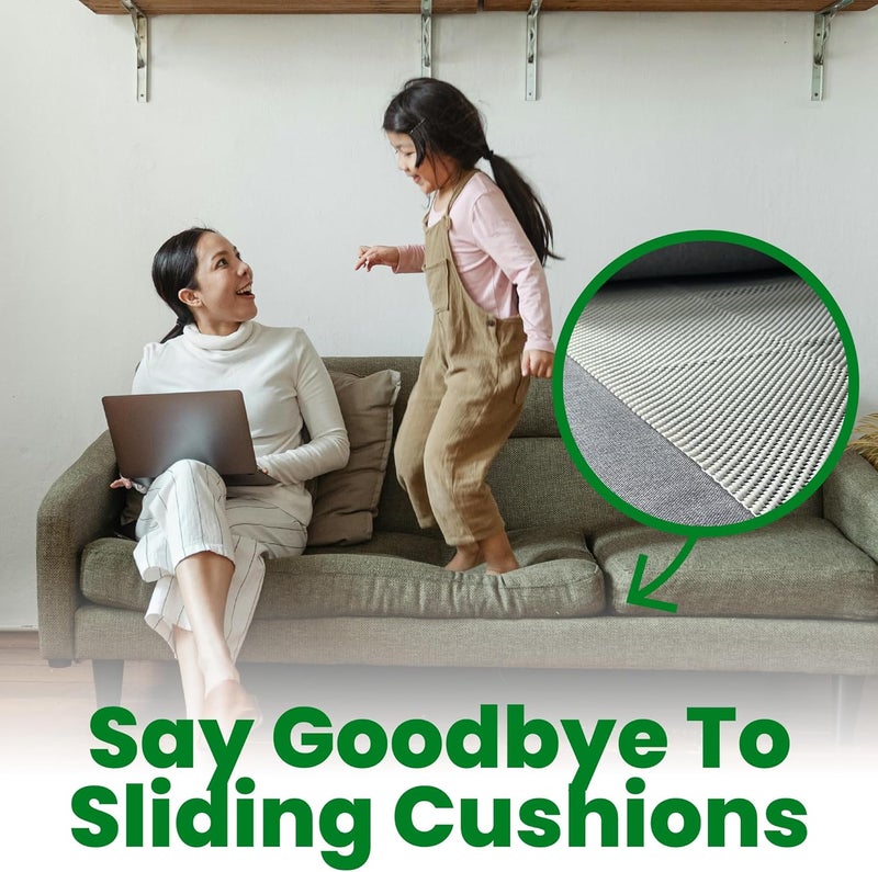 ECOHomes Couch Cushion Grip Pad, Couch Cushion Non Slip Pads Keep Sofa Cushions from Sliding - Anti Slip Sofa & Patio Grips Mattress Gripper Stopper Stop Slide & Prevent Sliding (3 Seater, 22” x 70”) - Image 5
