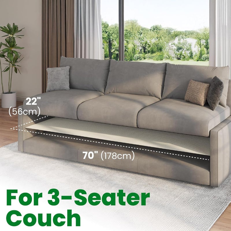ECOHomes Couch Cushion Grip Pad, Couch Cushion Non Slip Pads Keep Sofa Cushions from Sliding - Anti Slip Sofa & Patio Grips Mattress Gripper Stopper Stop Slide & Prevent Sliding (3 Seater, 22” x 70”) - Image 2