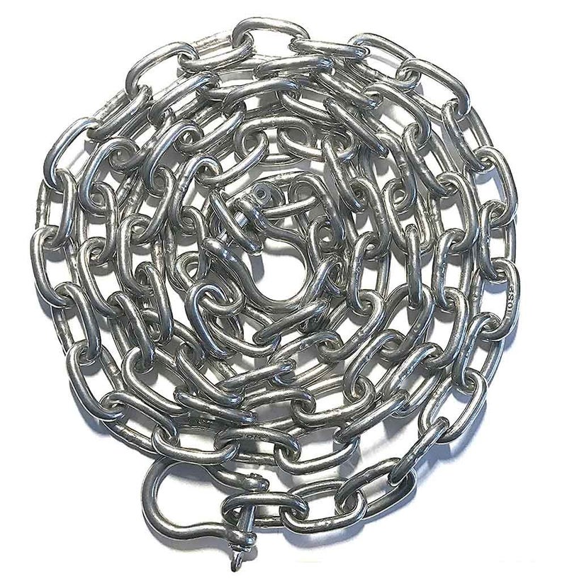 US Stainless Stainless Steel 316 Anchor Chain 316 or 5mm by 6 Long Shackles - Image 2