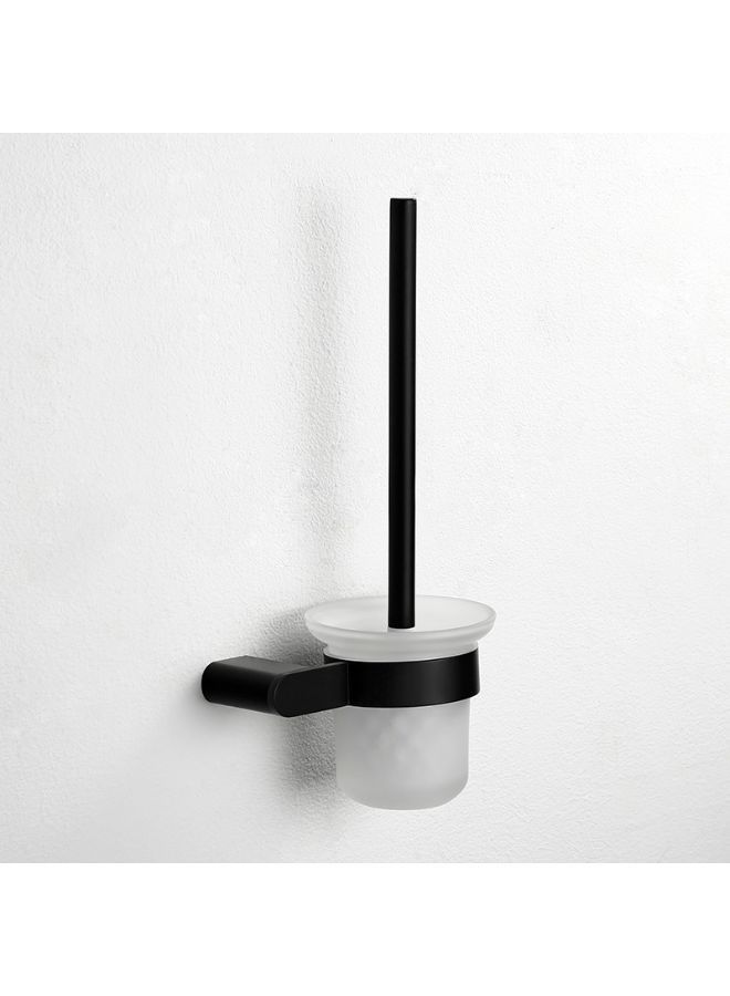 Bathroom Stainless Steel Toilet Brush Holder Black - Image 3