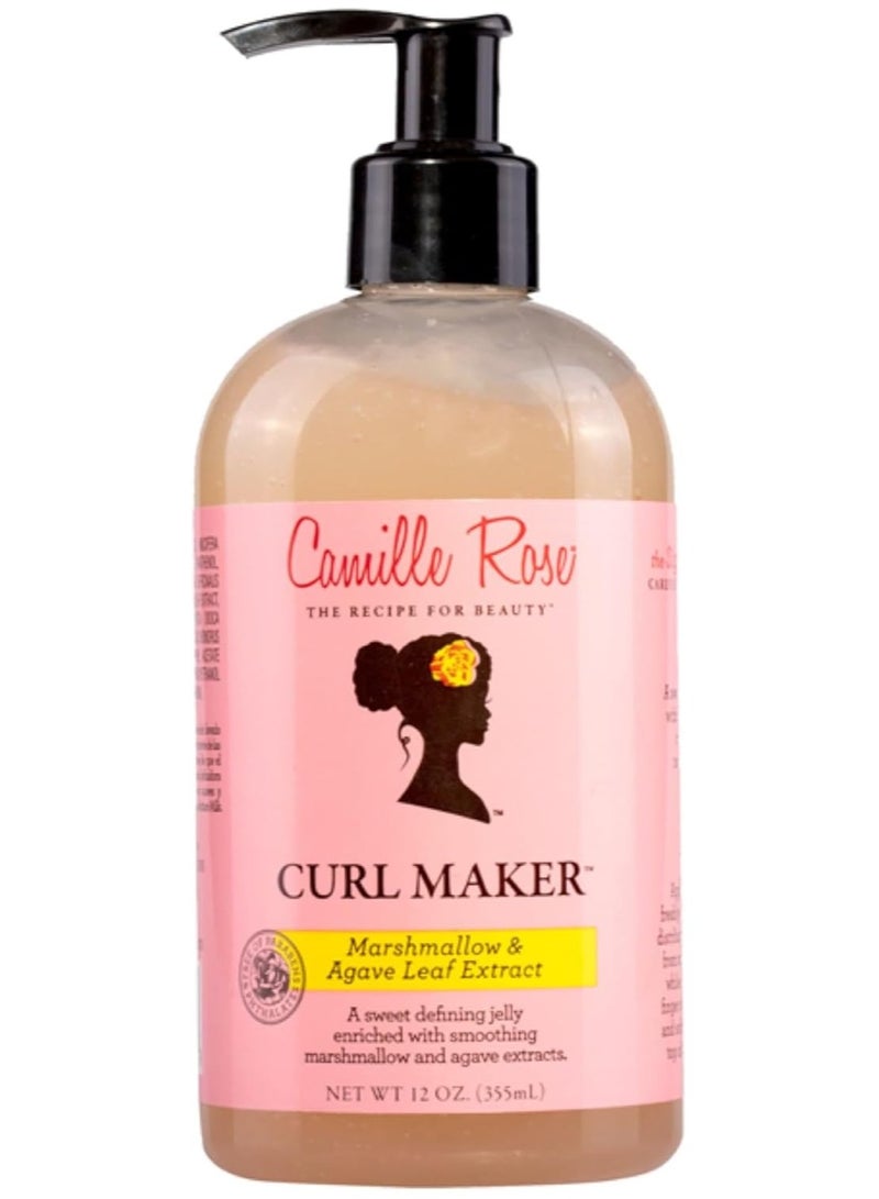 Camille Rose Curl Maker Jelly 12oz Nourishing & Defining Gel for Coily, Curly & Wavy Hair Natural & Clean Formula - Image 1