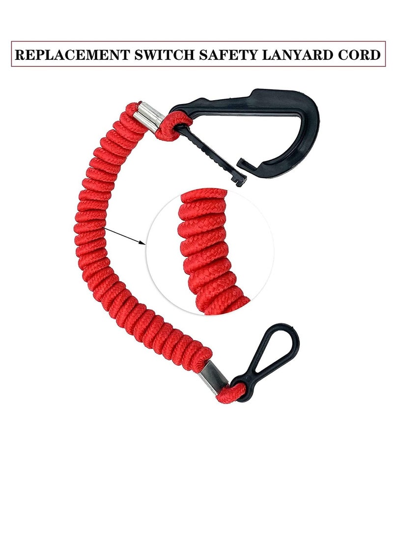 SYOSI - Boat Engine Emergency Stop Switch Safety Lanyard Cord Replacement Boat Engine Safety Kill Stop Switch for Mercury Mercruiser Outboard Motor 39 Inch 100cm Long - Image 1