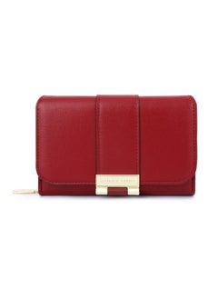 Beauenty Red multi-functional women's purse short fashion multi-card wallet 